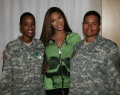 Sgt Tiffany Thomas, Beyoncé Knowles und Pvt Pavlarr Curnutt of Fort Carson.JPG